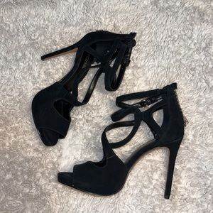 Black Strappy Michael Kors Heels